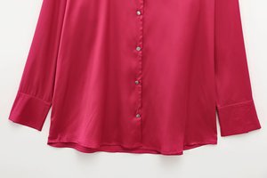 Automne 2025 nouvelle mode décontractée Joker revers exquis <span class=keywords><strong>chemise</strong></span> à boutons <span class=keywords><strong>chemise</strong></span> à manches longues <span class=keywords><strong>chic</strong></span> pour femmes rétro. - Product Image 6