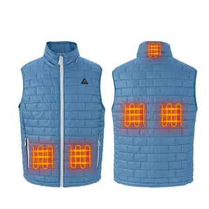Chaqueta térmica de Invierno para <span class=keywords><strong>mujer</strong></span>, <span class=keywords><strong>chaleco</strong></span> térmico infrarrojo USB de talla grande XL, <span class=keywords><strong>chaleco</strong></span> de plumón para exteriores, ropa informal para adultos - Product Image 4