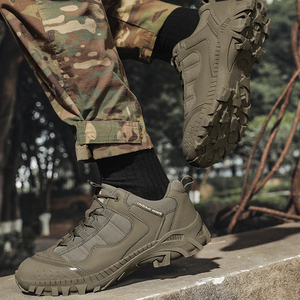 Bottes de randonnée tactiques d'extérieur SF10 703 UZAK toutes saisons imperméables en daim vert olive pour hommes, fabriquées en Chine - Product Image 4