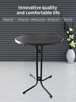 Table ronde de 80cm directe d'usine Table de bar pliante multifonctionnelle à assemblage facile