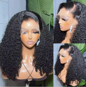 Afro Kinky Curly para mujeres negras Cabello 2025 Venta caliente razonable Peluca de cabello humano 9x6 HD Swiss Lace Frontal Glueless Peluca de cabello humano - Product Image 3