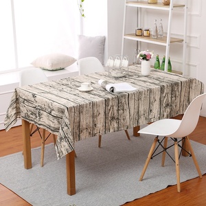 Machine Washable Retro Style Cotton and Linen <strong>Table</strong> Cover <strong>Table</strong> <strong>Cloth</strong> for Dinning Indoor and Outdoor - Product Image 4