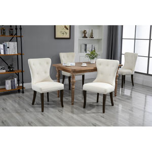Modern Solid Wood Upholstered <b>Dining</b> <b>Chairs</b> for Home Furniture 2 Pieces - Product Image 5