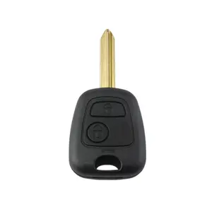 Untuk Citroen C1 C2 C3 Saxo Xsara Elysee Picasso Berlingo kunci cangkang 2 tombol kunci mobil jarak jauh penutup tempat pengganti Fob