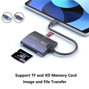 เครื่องอ่านการ์ด <span class=keywords><strong>USB</strong></span>-C 2 in 1, ตัวแปลง <span class=keywords><strong>USB</strong></span> C เป็น <span class=keywords><strong>SD</strong></span> <span class=keywords><strong>Card</strong></span> OTG <span class=keywords><strong>SD</strong></span>/TF สำหรับ Ipad Pro, สำหรับ Macbook และแท็บเล็ตอื่นๆ - Product Image 2