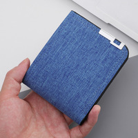 Dompet Kanvas Pria Pendek Sederhana Modis Lapisan Poliester Ultra Tipis untuk Grosir Logo Kustom