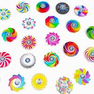 Lotus 2D Customisable Anti-Stress Fidget Spinner Durable Anti-Slip Multi-Function Sensory EDC Gear for Kids Children's Sensory - Product Image 3