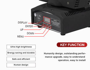 Shemini Mini 60w Led dinamik <span class=keywords><strong>GOBO</strong></span> tekerlek nokta hareketli kafa işık İki prizmalar sahne aydınlatma Dj disko bar sineması için - Product Image 3