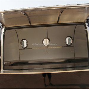 High End Stainless Steel Food Trailer Luxury Bread Cart Sweet Snack Pastry Candy Food Truck For Night Market Snacks - Product Image 5