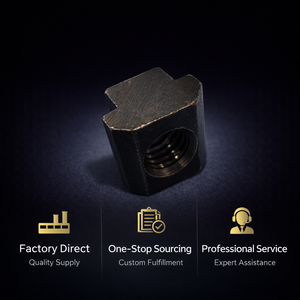 Porca T Galvanizada Padrão DIN 508 para Ranhuras em T, Aplicação em Saúde, Acessórios de Máquinas de Aço Métrico - Product Image 1