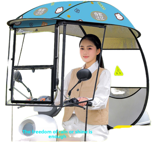 Neues Modell Regenschutz Sonnenverdeck Regenschirm für Elektroroller, E-Bikes, Motorräder, Dreiräder – Markise aus Aluminiumfolie - Product Image 5