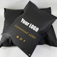 Impression de logo personnalisé CPE épaissi 0.3mm noir givré vêtements fermeture éclair vêtement chaussures petite entreprise