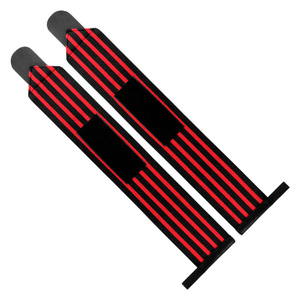 Weightlifting Wrist <b>Wraps</b> Black <b>White</b> Striped Durable Powerlifting Crossfit Training Gear Wholesale Manufacturer Gym <b>Wraps</b> - Product Image 1
