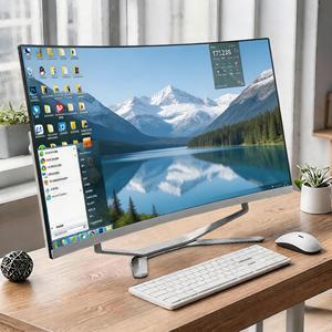 Ordinateurs tout-en-un de nouvelle conception, 24 pouces, disque dur 1 To, <span class=keywords><strong>PC</strong></span> de bureau tout-en-un, système Win 10/11 pour l'école, la maison et les entreprises - Product Image 1