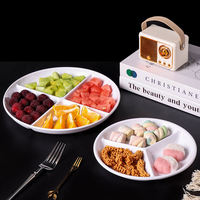 Plateaux à neuf compartiments biodégradables pour emballage alimentaire et plats jetables personnalisés en papier pour le camping (bagasse de canne à sucre)