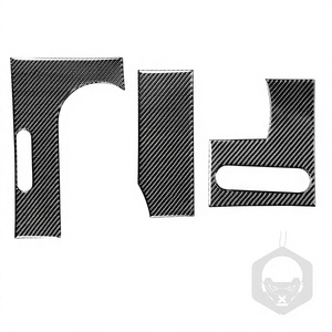 Adhesivo Decorativo de Fibra de Carbono para el Interior del Automóvil, para la Palanca de Cambios y el Portavasos, Modelo RRX-113284, para 2007-2010 - Product Image 5