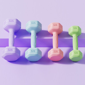 Ensemble d'haltères hexagonales colorées, revêtement en néoprène, antidérapant, prise en main confortable, salle de sport à domicile, yoga, fitness, femmes, hommes, entraînement de force - Product Image 1