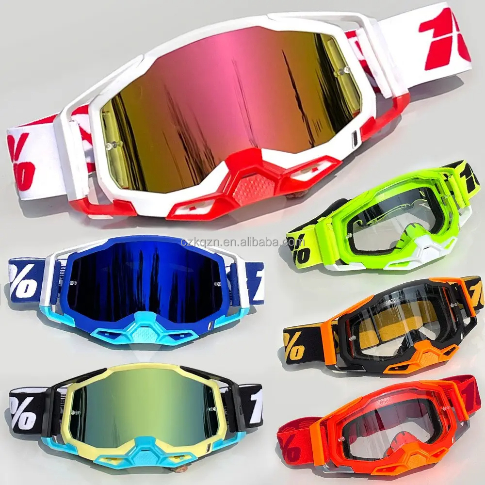 Lunettes de Motocross MX Off Road Lunettes Dirt Bike Casques de Moto Lunettes de Ski Lunettes de Sport VTT Lunettes de Cyclisme H