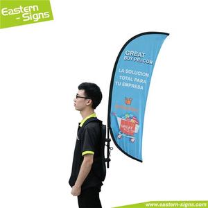 Señales orientales personalizado nuevo estilo calle caminar mochila bandera publicidad humana pancartas voladoras - Product Image 5