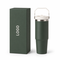 Gobelet isotherme premium de 20 oz avec double paroi et couvercle sécurisé, tasse de voyage de 30 oz pour café, thé, eau et jus