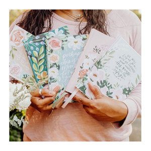 LABON – carnet de notes à imprimé Floral vierge avec marqueur de ruban - Product Image 1