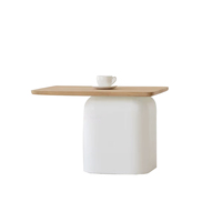 Meubles de salon élégants en bois massif chêne ensemble de table basse minimaliste moderne de luxe nordique table d'appoint table d'appoint