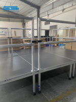 Plate-forme de scène ESI 4 pieds 4 * 4ft, 4 * 8ft Plate-forme de scène portable en contreplaqué antidérapant