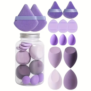 Éponge de <span class=keywords><strong>maquillage</strong></span> sans latex personnalisée, éponge de <span class=keywords><strong>maquillage</strong></span> pour fond de teint et poudre, ensemble d'éponges de <span class=keywords><strong>maquillage</strong></span> - Product Image 1