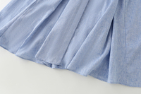 Robe chemise longue décontractée pour femme, col rabattu, bleu, avec ceinture, manches courtes, boutonnée