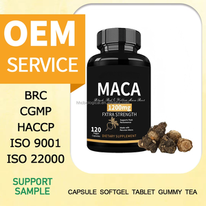 แคปซูลมาคาของเปรูแบบออร์แกนิกแคปซูลมาค่าสีแดงช่วยบรรเทาอาการปวดประจำเดือนด้วยการปรับสมดุลฮอร์โมนเพศหญิง - Product Image 2