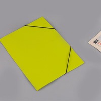 Carpeta de archivos elástica de bolsillo de plástico personalizable de alta calidad A6 tamaño A4 libro/billetera/tablero/caja uso escolar PP fábrica al por mayor