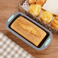 Moule en silicone rectangulaire fait main pour la cuisson de gâteaux, pains, brownies, pains longs et cheesecakes
