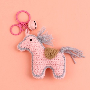 Llavero <span class=keywords><strong>de</strong></span> Pegaso Tejido a Crochet, Adorable Caballo Volador <span class=keywords><strong>de</strong></span> Punto, <span class=keywords><strong>Amigurumi</strong></span>, Colgante <span class=keywords><strong>de</strong></span> Animal, Regalo Creativo para Niños, Venta al por Mayor - Product Image 3