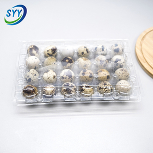 Plateau d'emballage pour œufs de caille en gros, en PET transparent de qualité alimentaire, incassable, antichoc, empilable, personnalisable OEM, prix direct usine - Product Image 3