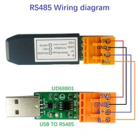 Capteur de température et d'humidité intégré DS18B20/NTC/AHT20 RS485 Modbus RTU avec écran de configuration pour PLC et panneau tactile