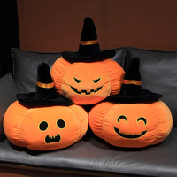 Lustiger Halloween-Kürbis-Laternen-Plüsch, weiche Laternen-Stoffpuppe, Kinderparty-Deko