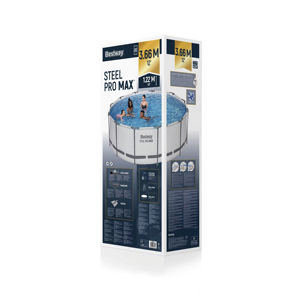 <span class=keywords><strong>Bestway</strong></span> 56420 Piscinas Marco de metal de plástico Piscina al aire libre 3,66 m x 1,22 m Marco de metal redondo Juego de piscina - Product Image 6