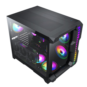 Buồng Đôi Siêu Không Gian ATX Cube Gaming Case Hỗ Trợ Bộ Làm Mát <span class=keywords><strong>Cpu</strong></span> Lỏng 360MM - Product Image 3