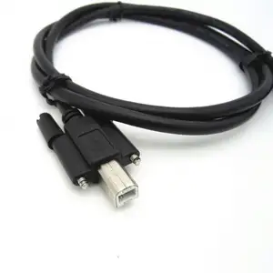 工場OCK USB 2.0AメスソケットパネルマウントからUSBBオスプラグネジロック