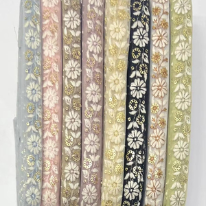 Gota Tissu de dentelle Robe de luxe Tissu de dentelle perlée Soudanaise pour femmes Toub Vente en gros Durable à l'aide de coton français à bas prix - Product Image 1