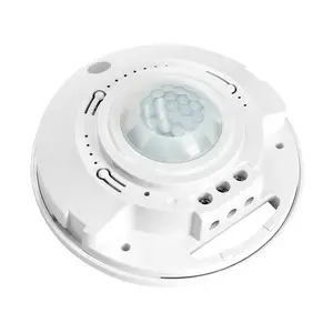 Mini capteur de mouvement passif de plafond pour capteur de mouvement PIR infrarouge à lumière LED interrupteur de capteur de mouvement automatique