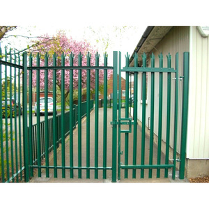 محيط سياج الأمن سور من الأوتاد الخشبية الجملة الثقيلة معدن قوي <span class=keywords><strong>Pvc</strong></span> المغلفة المبارزة ، تعريشة و بوابات الصلب اليومي - Product Image 3