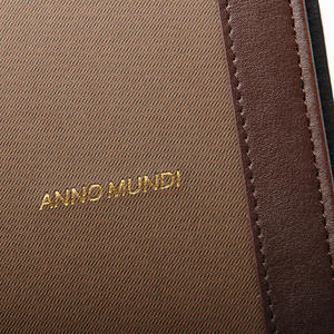 Organizador de Cuero/Agenda/Diario/Cuaderno de Hojas Sueltas Bicolor Cacao y Café para Negocios - Product Image 6