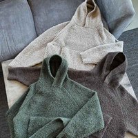 Pull à capuche de couleur unie Hip-hop Street Style avec manches rotatrices vierges pour hommes et femmes