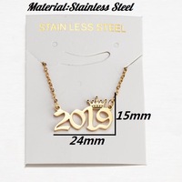Collares de cadena con colgante digital deportivo de acero inoxidable, diseño de nicho para mujer, OEM de fábrica, para exportación, regalos al por mayor