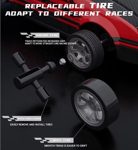 Nouveau amélioré <span class=keywords><strong>1</strong></span>:16 AE86 RC <span class=keywords><strong>Drift</strong></span> Car 4X4 avec lumières LED 4WD batterie Rechargeable dérive et pneus de course 30 km/h prêt à fonctionner - Product Image 5