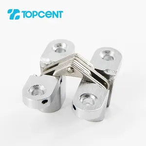 TOPCENT Soss隐形铰链重型不锈钢隐藏式铰链180度接头十字隐藏式门铰链