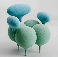 Fauteuil à bascule gonflable au design moderne, fait main, confortable, en acier, pour la maison, l'appartement, l'hôtel, la salle à manger, l'extérieur