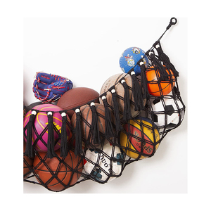 Bóng chuyền bóng đá lưu trữ giá thể thao thiết bị nhà để xe Treo Giỏ tổ chức <span class=keywords><strong>Net</strong></span> bóng rổ thể thao bóng rổ lưu trữ <span class=keywords><strong>Net</strong></span> võng - Product Image 4