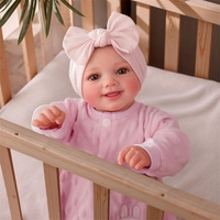 Muñeca reborn de simulación auténtica de 16 pulgadas, muñeca recién nacida de simulación, muñeca para vestir, muñeca de acompañamiento, regalo de cumpleaños para niños